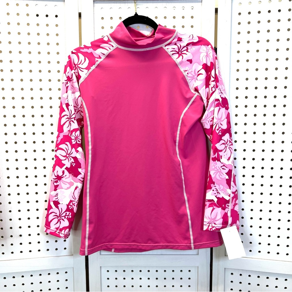 Pink Long Sleeve Rash Guard